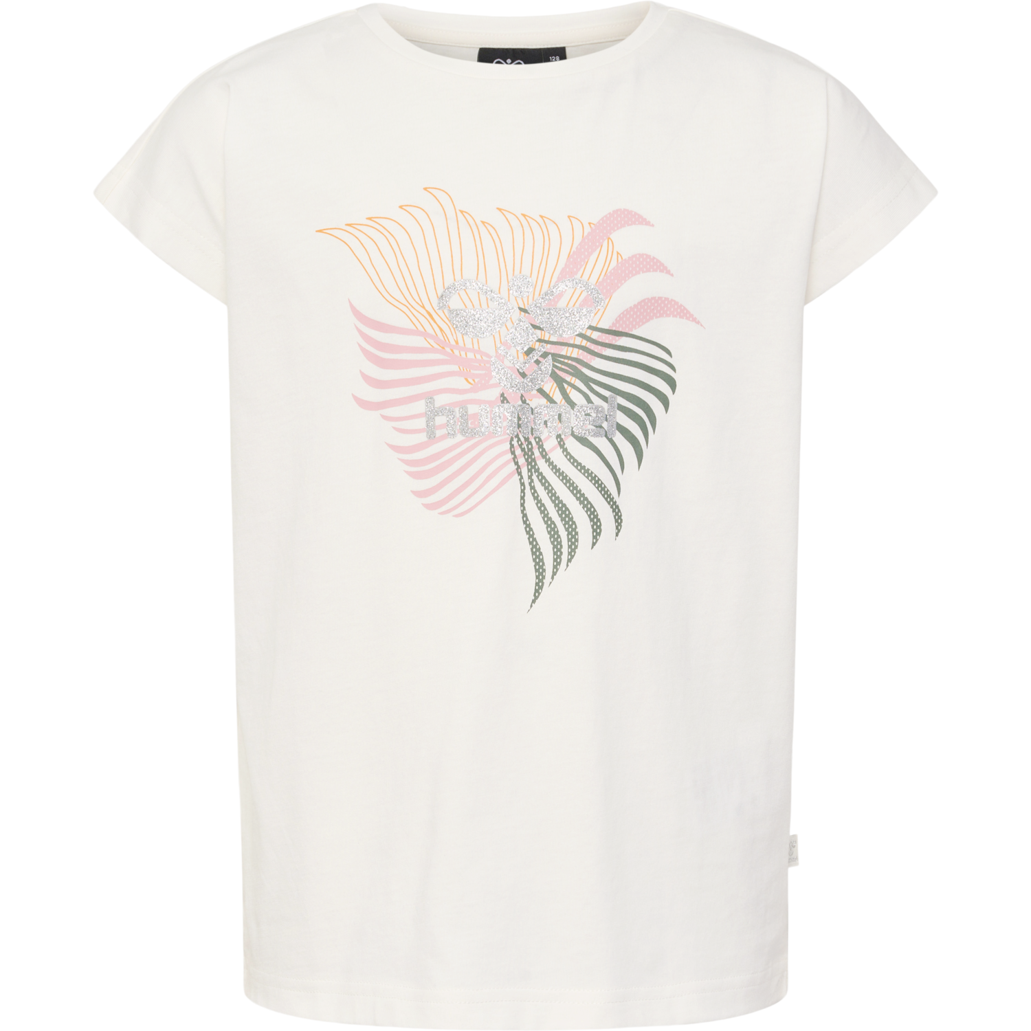 hmlLYDIA T-SHIRT S/S, MARSHMALLOW, packshot