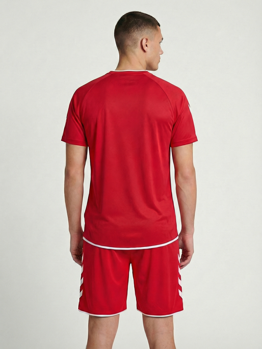 hmlCORE 2.0 JERSEY S/S, TRUE RED/WHITE, model