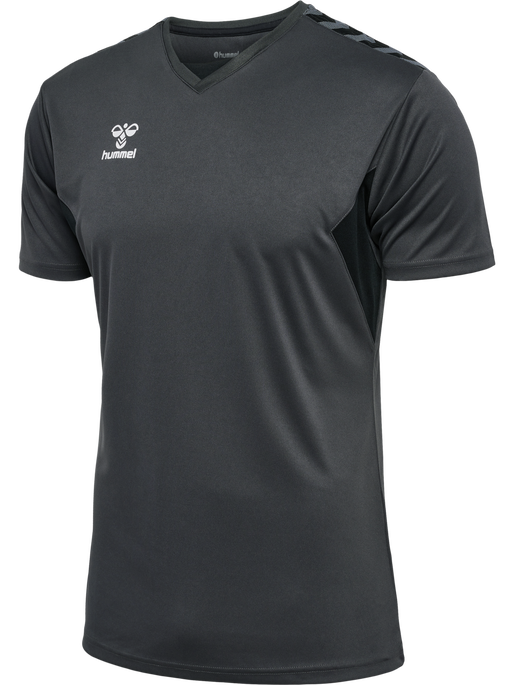 hmlAUTHENTIC PL JERSEY S/S, ASPHALT, packshot