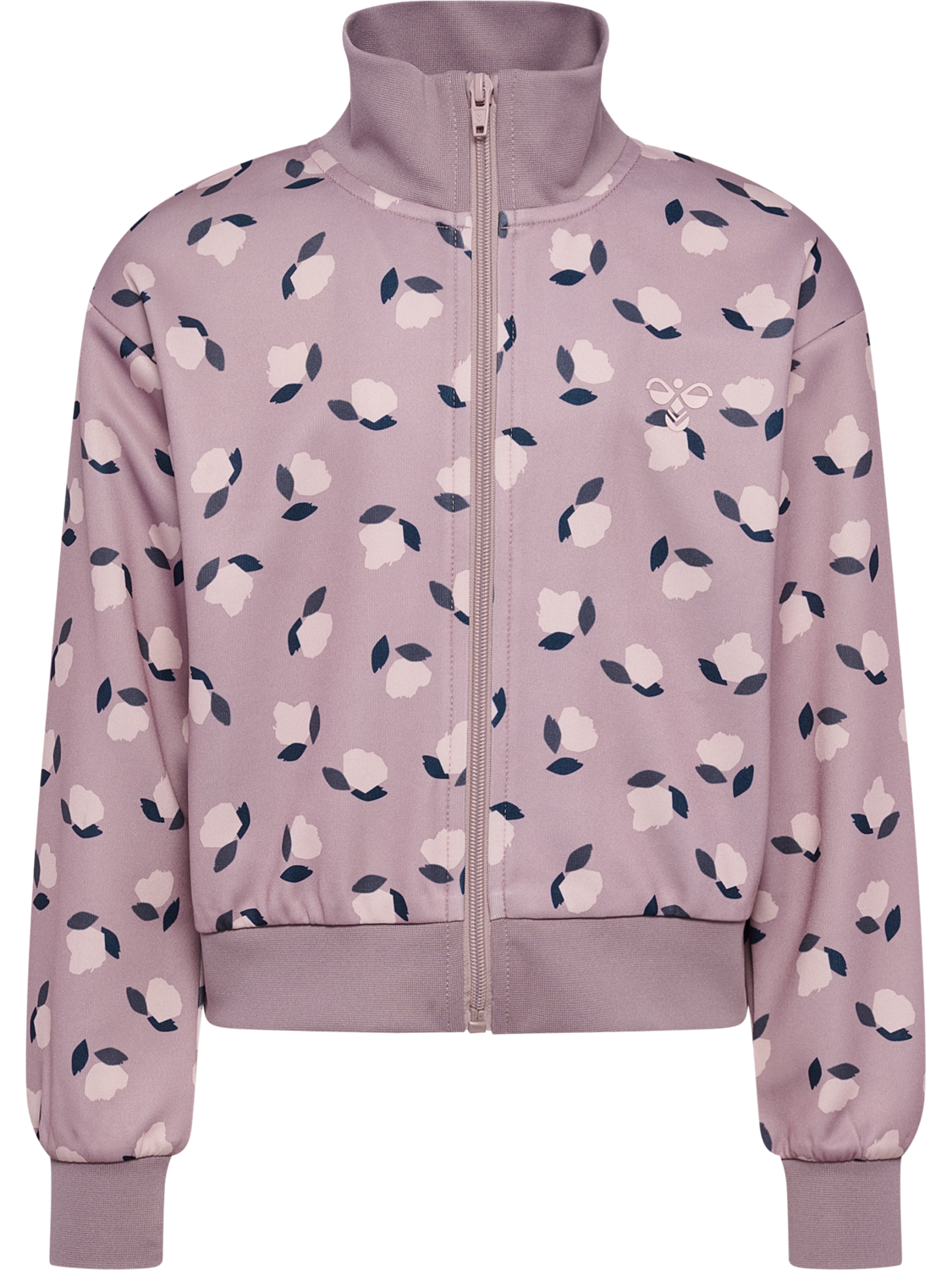 hmlJR REG POLY GYM ZIP JACKET, SEA FOG, packshot