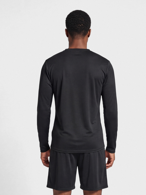 hmlBL ESSENTIAL TEE L/S, BLACK, model