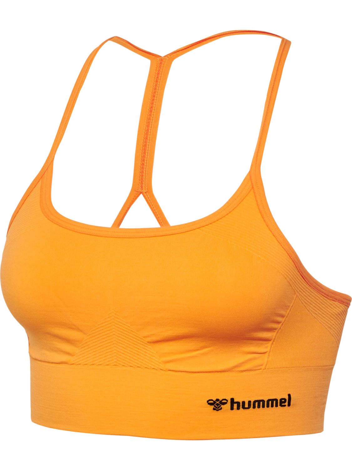 hmlTIFFY SEAMLESS SPORTS TOP, BLAZING ORANGE, packshot