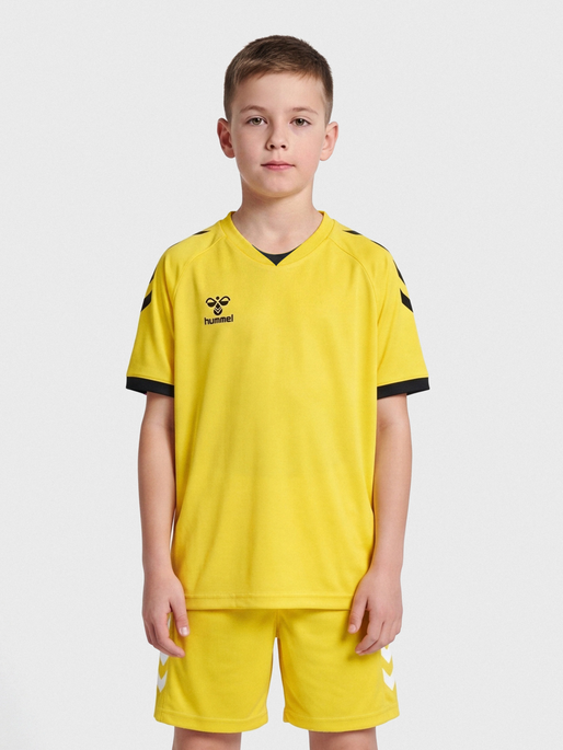 hmlCORE VOLLEY TEE KIDS, BLAZING YELLOW, model
