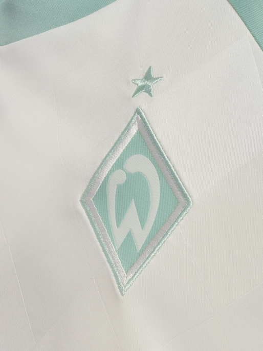 WER 24/25 AWAY JERSEY S/S KIDS, MARSHMELLOW/SILT GREEN WER 24/25 AWAY JERSEY S/S KIDS, MARSHMELLOW/SILT GREEN, packshot