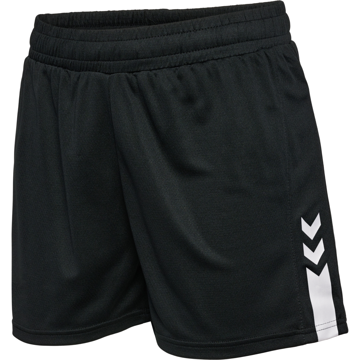 hmlACTIVE PL SHORTS WOMAN, BLACK/WHITE, packshot