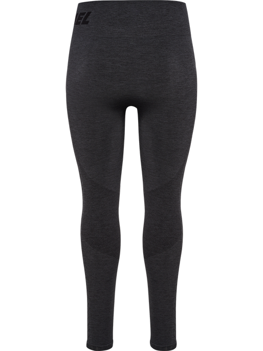 hmlTE CURVE SEAMLESS MW TIGHTS, BLACK MELANGE hmlTE CURVE SEAMLESS MW TIGHTS, BLACK MELANGE, packshot