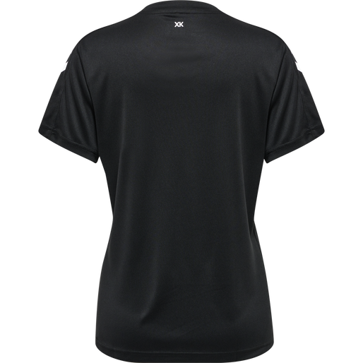 hmlCORE XK POLY JERSEY S/S WOMAN, BLACK hmlCORE XK POLY JERSEY S/S WOMAN, BLACK, packshot