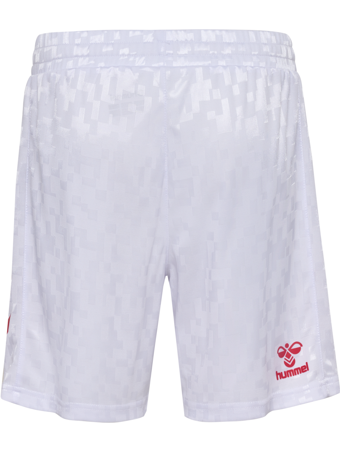 DBU 24 HOME SHORTS KIDS, WHITE/TANGO RED, packshot