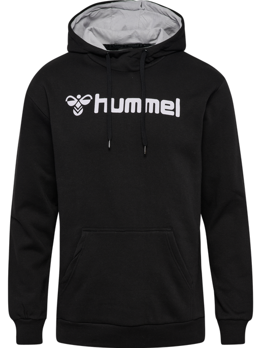 hmlMOVER COTTON HOODIE, BLACK, packshot