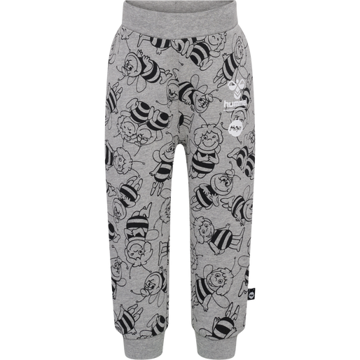 hmlMAYA AOP CREWSUIT, GREY MELANGE hmlMAYA AOP CREWSUIT, GREY MELANGE, packshot