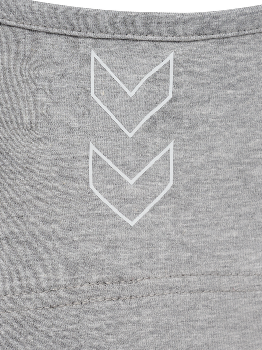 hmlELEMENTAL COTTON SPORTS TOP, GREY MELANGE hmlELEMENTAL COTTON SPORTS TOP, GREY MELANGE, packshot