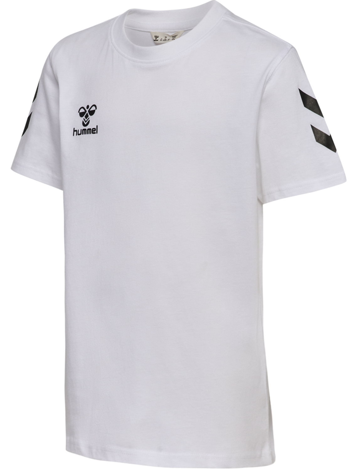 hmlGO 2.0 CHEVRON T-SHIRT S/S KIDS, WHITE, packshot