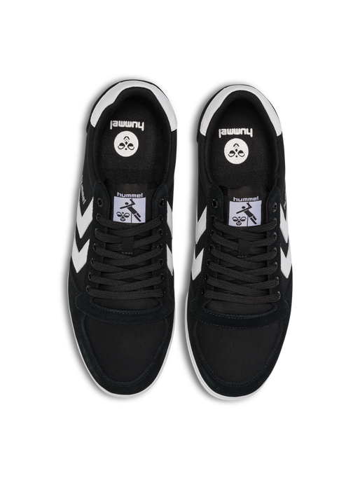 HUMMEL SLIMMER STADIL LOW, BLACK/ WHITE KH HUMMEL SLIMMER STADIL LOW, BLACK/ WHITE KH, packshot