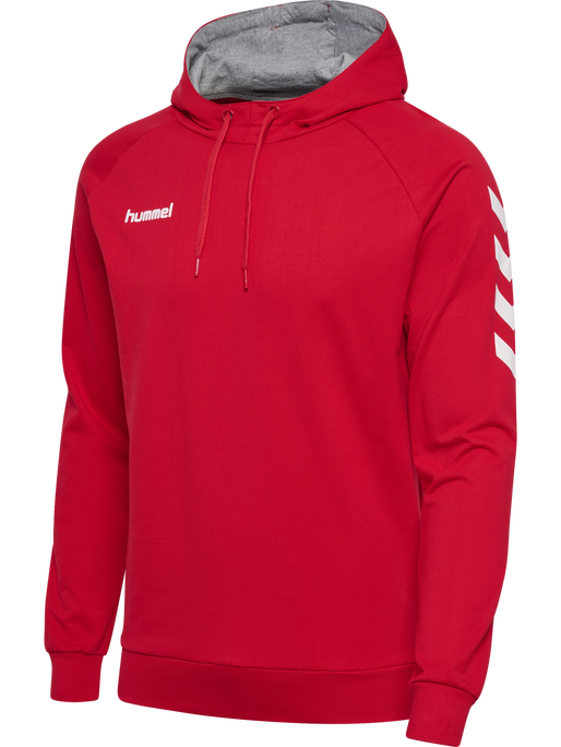 HMLGO COTTON HOODIE, TRUE RED, packshot
