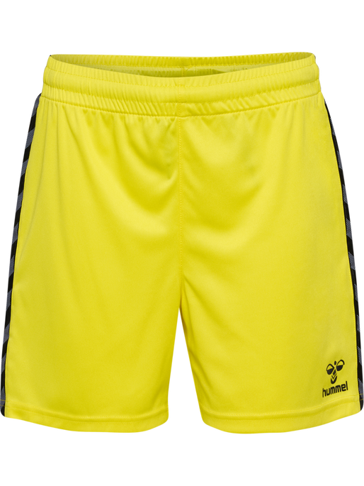 hmlAUTHENTIC PL SHORTS KIDS, BLAZING YELLOW, packshot
