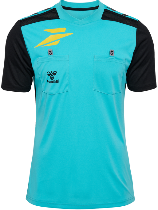 FFHB NEW REFEREE JERSEY S/S, SCUBA BLUE WO SPONSOR FFHB NEW REFEREE JERSEY S/S, SCUBA BLUE WO SPONSOR, packshot