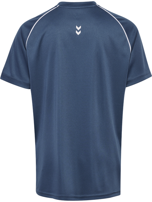 hmlJR GOAL PIPING T-SHIRT S/S, BERING SEA, packshot