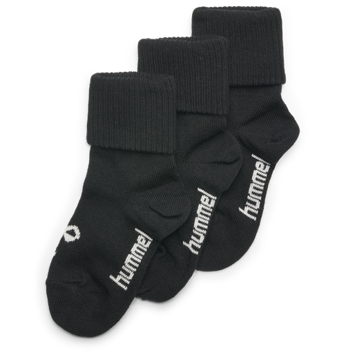 SORA 3-PACK SOCK, BLACK, packshot