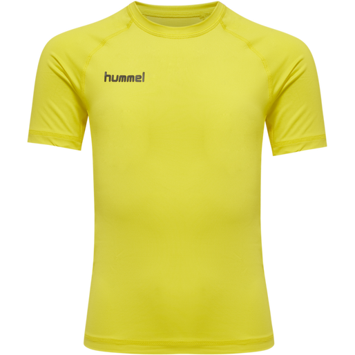 HML FIRST PERFORMANCE KIDS JERS S/S, BLAZING YELLOW HML FIRST PERFORMANCE KIDS JERS S/S, BLAZING YELLOW, packshot