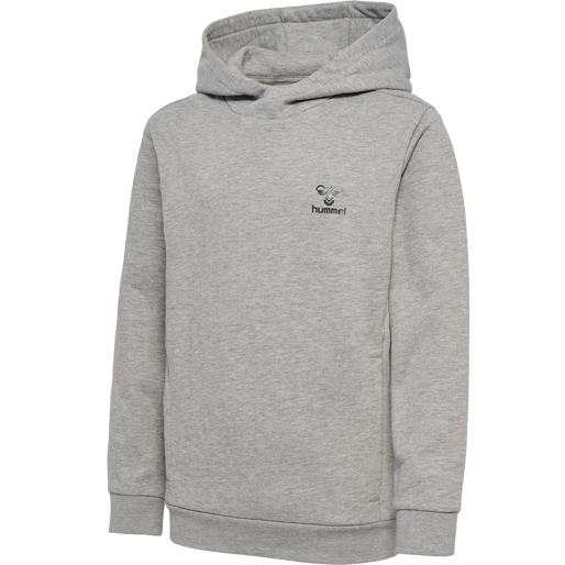 hmlOFFGRID HOODIE KIDS, GREY MELANGE, packshot