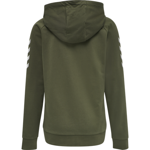 HMLGO COTTON ZIP HOODIE WOMAN, GRAPE LEAF, packshot
