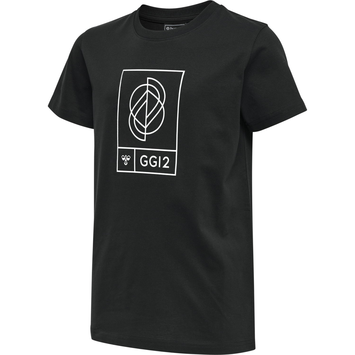 hmlGG12 T-SHIRT S/S KIDS, BLACK, packshot
