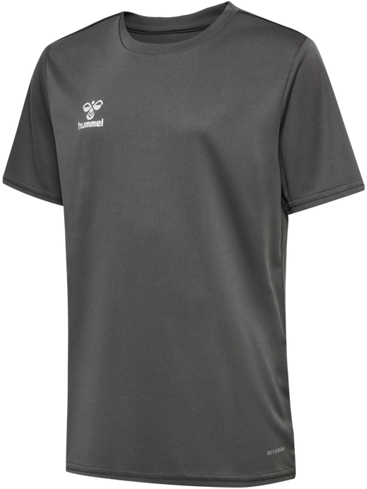hmlESSENTIAL JERSEY S/S KIDS, STEEL GRAY, packshot