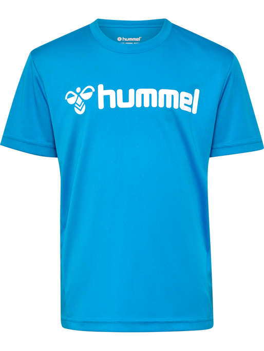 hmlLOGO JERSEY S/S KIDS, DIVA BLUE, packshot