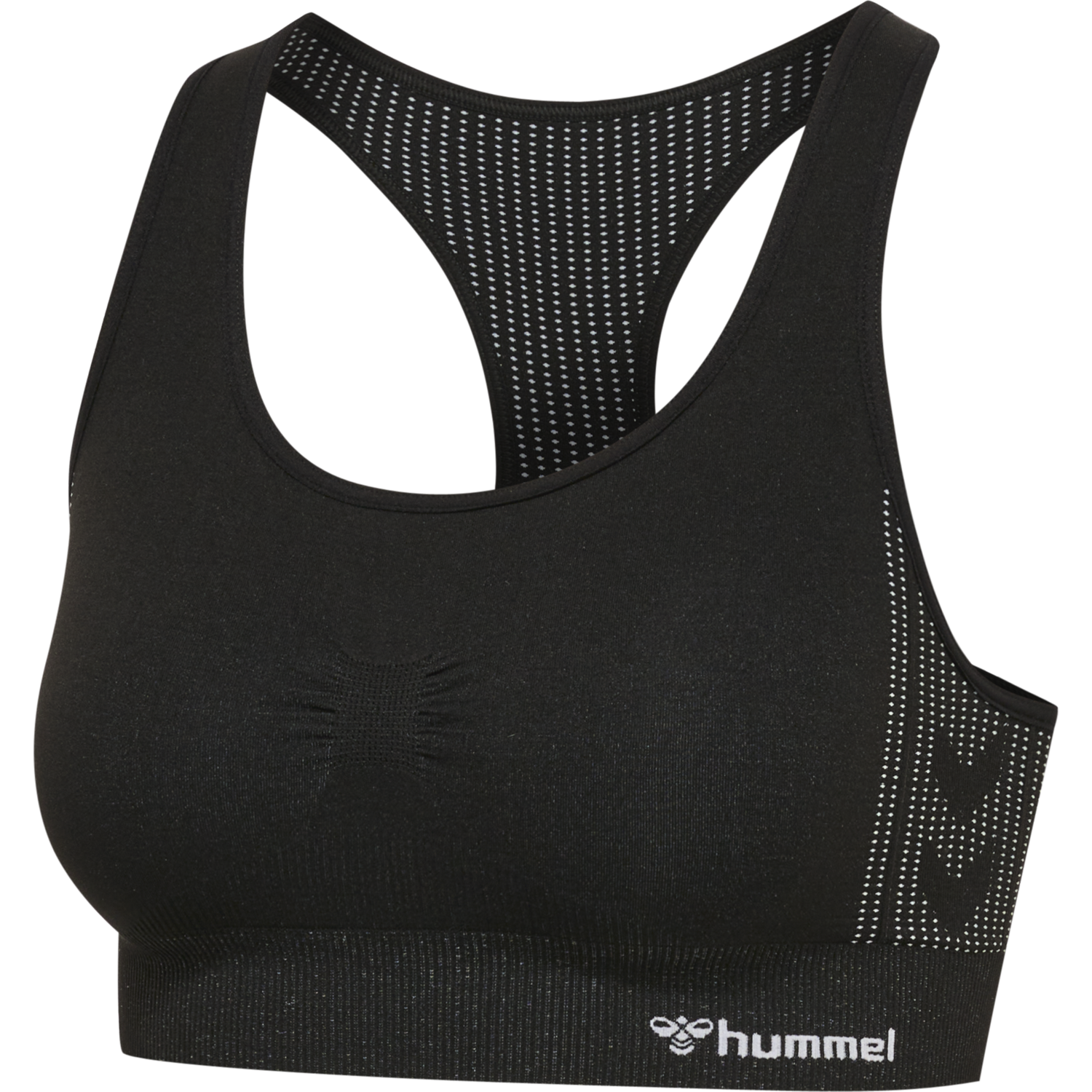 hmlMT SHAPING SEAMLESS SPORTS TOP, BLACK, packshot