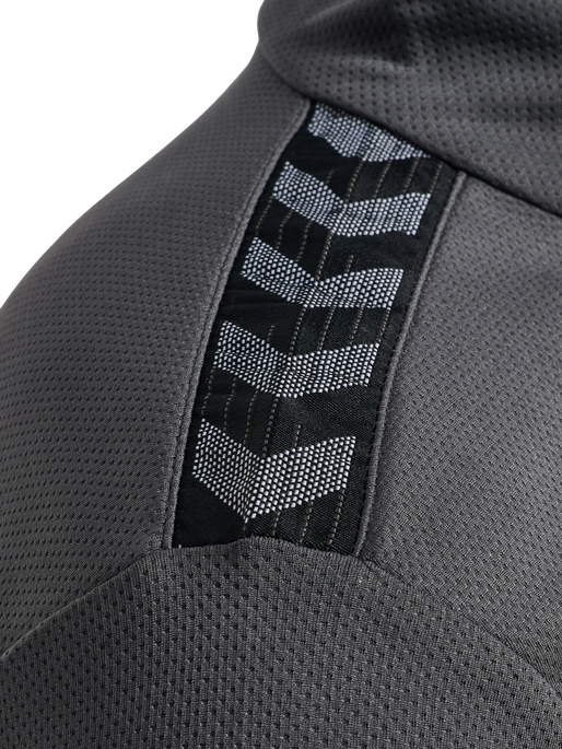 hmlAUTHENTIC HALF ZIP SWEAT, ASPHALT hmlAUTHENTIC HALF ZIP SWEAT, ASPHALT, packshot