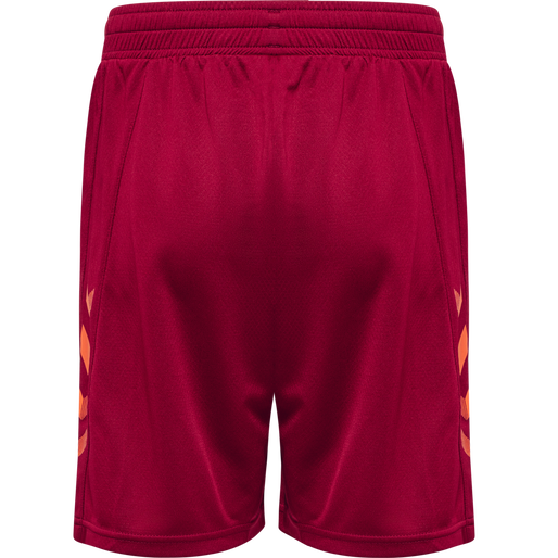 hmlONGRID POLY SHORTS KIDS, RHUBARB/NASTURTIUM, packshot