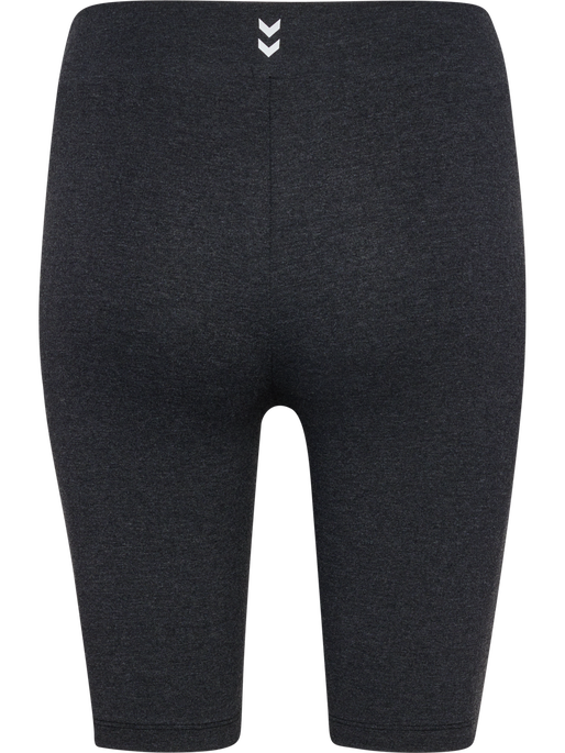 hmlPULSE LOGO MW SHORT TIGHTS, BLACK MELANGE, packshot