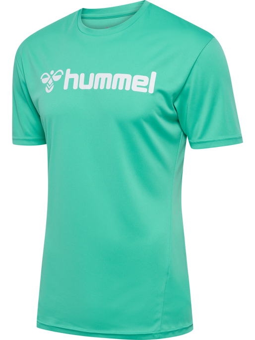 hmlLOGO JERSEY S/S, ATLANTIS, packshot