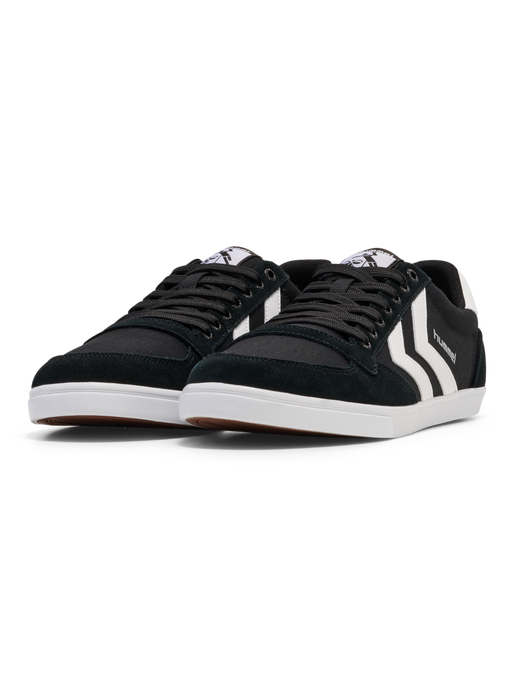 HUMMEL SLIMMER STADIL LOW, BLACK/ WHITE KH HUMMEL SLIMMER STADIL LOW, BLACK/ WHITE KH, packshot