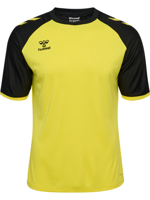 hmlMATCH LEAGUE JERSEY S/S, BLAZING YELLOW/BLACK, packshot