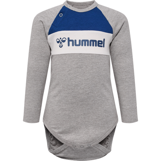 hmlMURPHY BODY L/S, GREY MELANGE, packshot