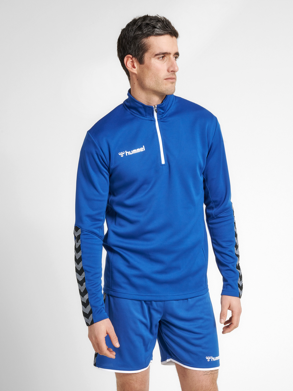 hummel AUTHENTIC HALF ZIP SWEATSHIRT TRUE BLUE hummelsport