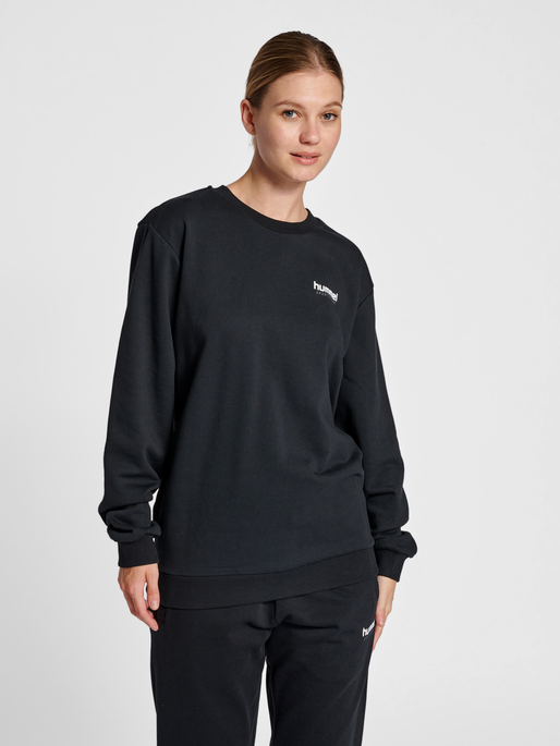 hmlLGC AUSTIN SWEATSHIRT, BLACK, model