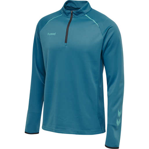 hmlAUTHENTIC PRO HALF ZIP SWEAT, CELESTIAL, packshot