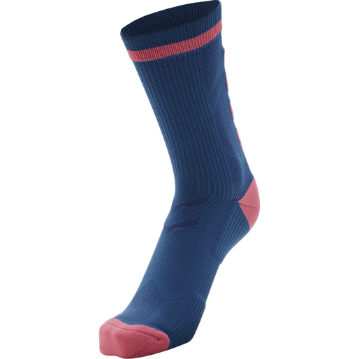 ELITE INDOOR SOCK LOW PA, BLUE CORAL/TEA ROSE, packshot
