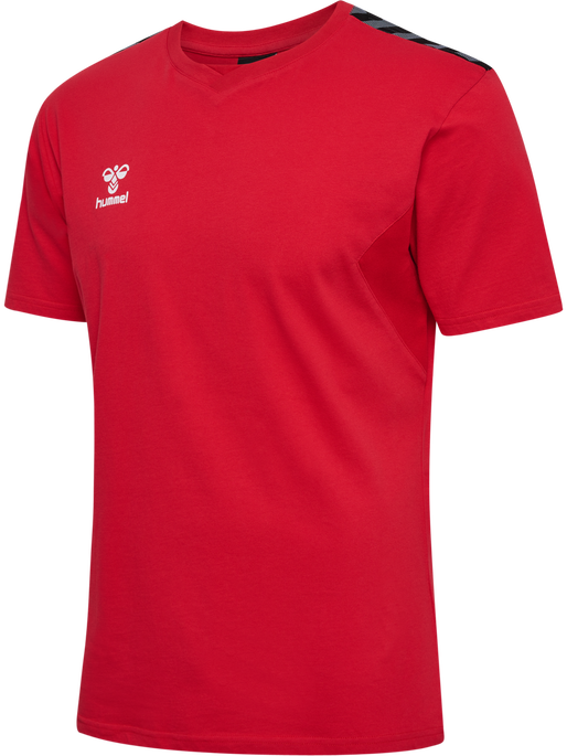 hmlAUTHENTIC CO T-SHIRT S/S, TRUE RED, packshot