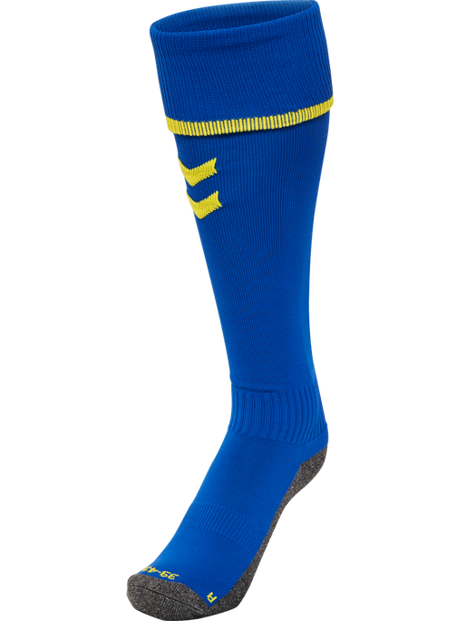 hmlCORE FOOTBALL SOCKS, TRUE BLUE/BLAZING YELLOW, packshot