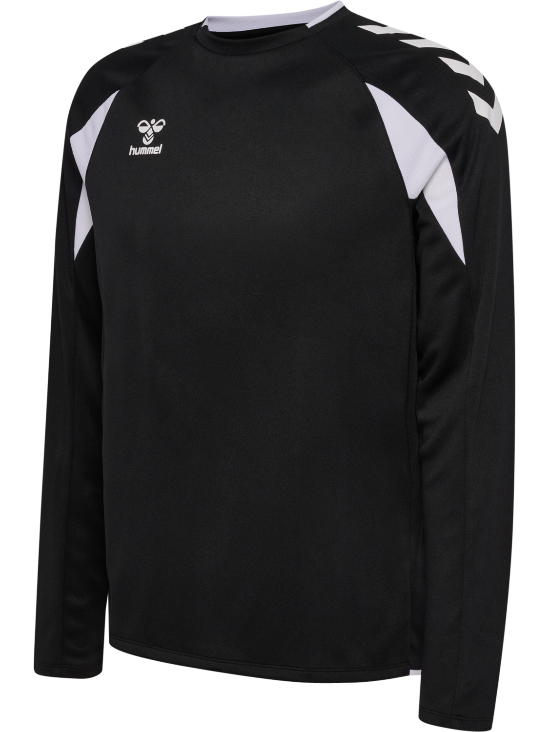 hmlCORE 2.0 CREW NECK, BLACK/WHITE, packshot