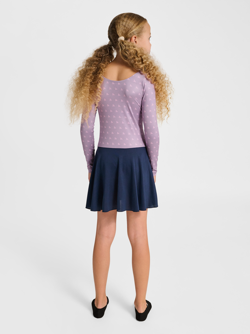 hmlJR MIX GYMSUIT L/S, LAVENDER MIST, model