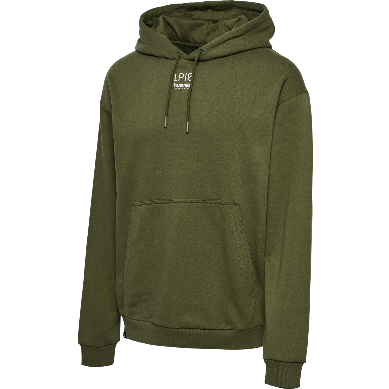 hmlLP10 BOXY SWEAT HOODIE, IVY GREEN, packshot
