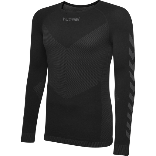 HUMMEL FIRST SEAMLESS JERSEY L/S , BLACK, packshot