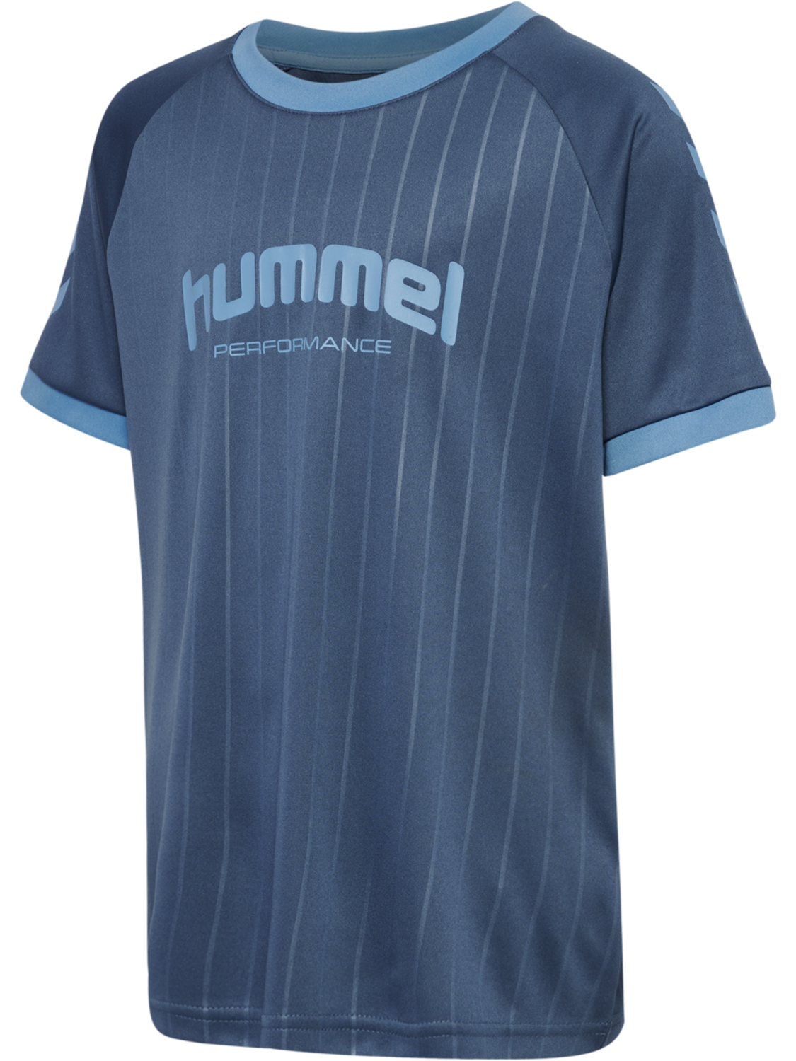 hmlJR GOAL STRIPE SET, BERING SEA, packshot