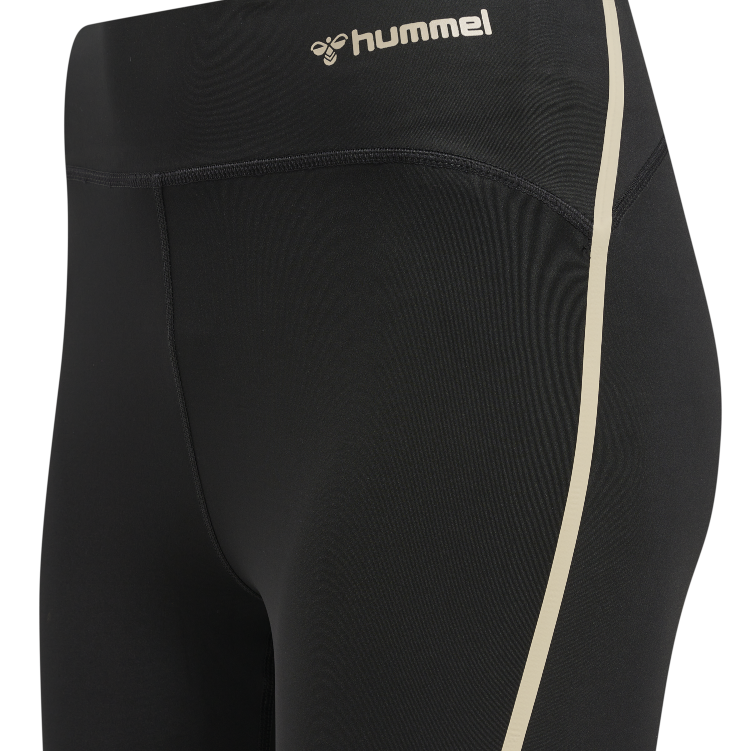 hmlMT RIGA HIGH WAIST TIGHTS, BLACK/CHATEAU GREY, packshot