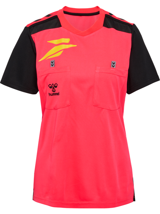 FFHB NEW REFEREE JERSEY S/S WO, DIVA PINK WO SPONSOR FFHB NEW REFEREE JERSEY S/S WO, DIVA PINK WO SPONSOR, packshot