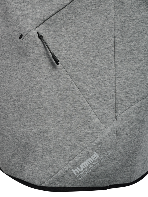 hmlTECH FLEECE HALFZIP, GREY MELANGE hmlTECH FLEECE HALFZIP, GREY MELANGE, packshot